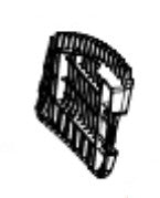Hoover FACBL25J Pet Pro Bagless Vacuum Cleaner Exhaust Filter Grill (029246059004)
