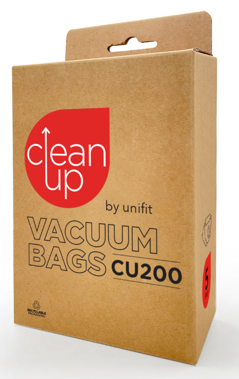 Clean Up CU200 Paper Vacuum Cleaner Bags for Karcher A2400 Vacuum Cleaner - 5pk (32440584)***#