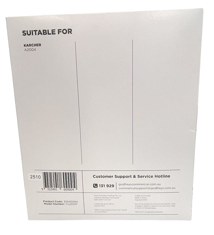 Clean Up CU200P Paper Vacuum Cleaner Bags for Karcher A2004 Vacuum Cleaner - 5pk (32440584)