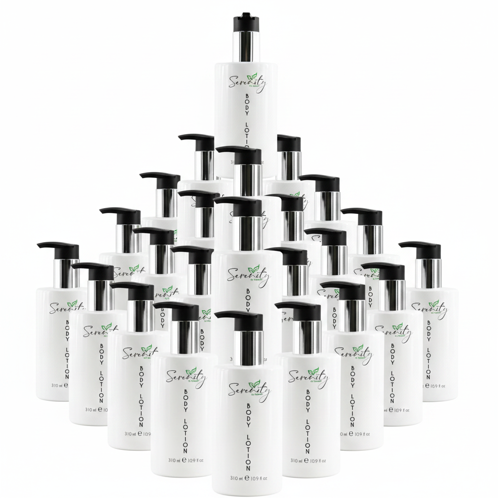 Serenity Body Lotion Pump Bottle 310ml Box of 50 – Hotel Guest Amenities (CBLOT-310ML)