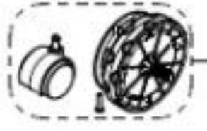 Hoover FACBG25M Commercial 10L Canister Vacuum Cleaner Wheel Set (FACBG25MPT7)