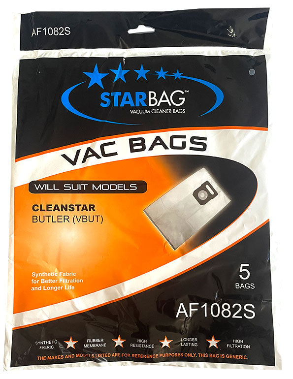 Cleanstar Butler Synthetic Vacuum Bags - 5pk (AF1082S)