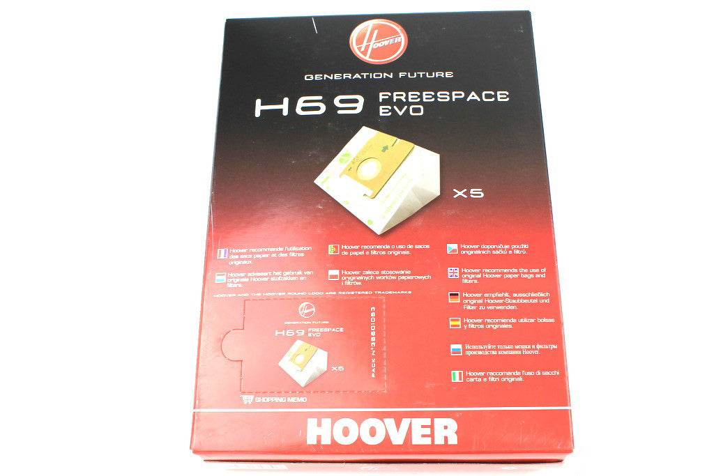 H69 Hoover Freespace EVO Vacuum Cleaner Bags (32420352)