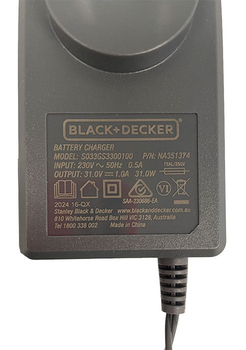Black and Decker BHFEA640WG, BHFEA640WP Stickvac Charger (NA351374)