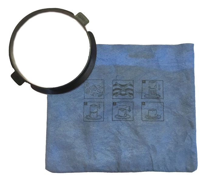 Cleanstar Lil' Ripper VRIP Vacuum Cleaner Reusable Cloth Filter and Clamp Ring (VRIP-F)