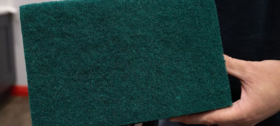 MotorScrubber SHOCK Low Profile Oscillating Floor Cleaner Green Thinline Scrubbing Pads - 10 pack (011-0072-10)