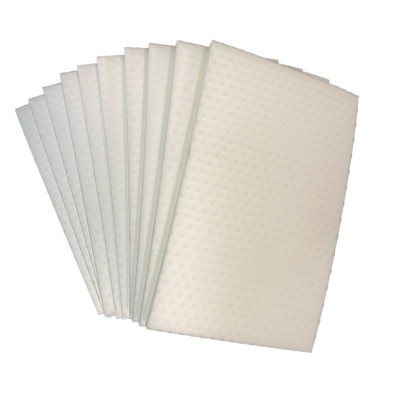 MotorScrubber SHOCK Low Profile Oscillating Floor Cleaner White Melamine Pads - 10 pack (011-0075-10)