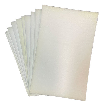 MotorScrubber SHOCK Low Profile Oscillating Floor Cleaner White Melamine Pads - 10 pack (011-0075-10)