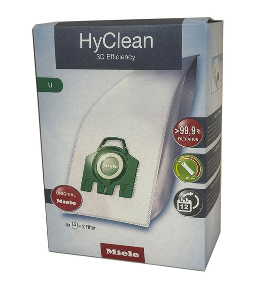 Miele Type U Synthetic HyClean Vacuum Cleaner Dust Bags (10123250)