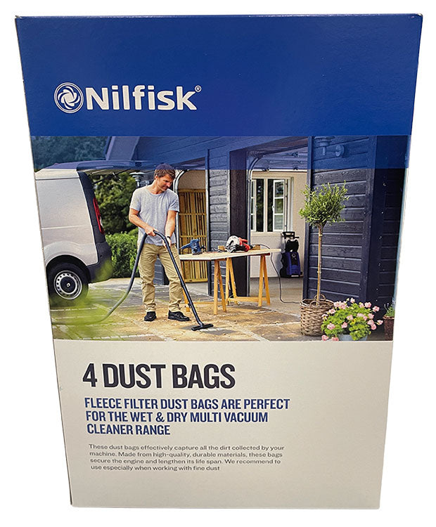 Nilfisk Multi 20 Vacuum Cleaner Bags - 4pk (107402336)
