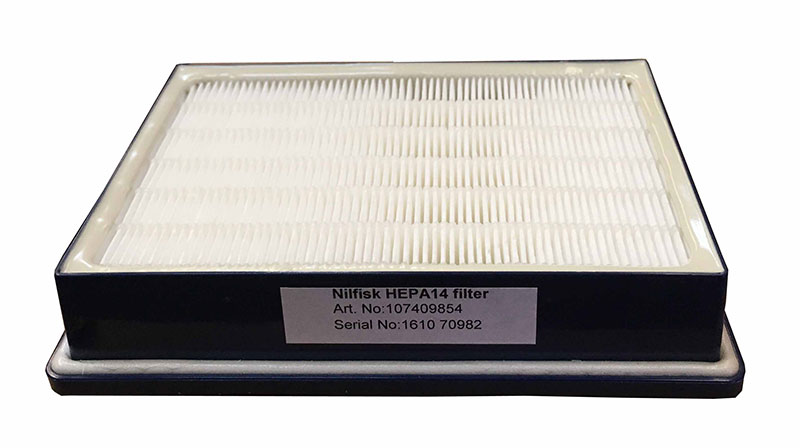 Nilfisk Select and Elite Series H14 Hepa Vacuum Cleaner Filter bottom view