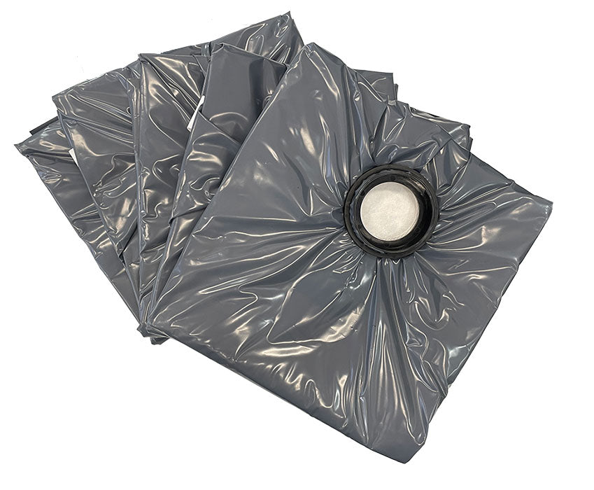 Nilfisk ATTIX 33H, ATTIX 44H and VHS 40HC, VHS 42HC Safety Filter Bags for Hazardous Materials - 5pk (107413549)