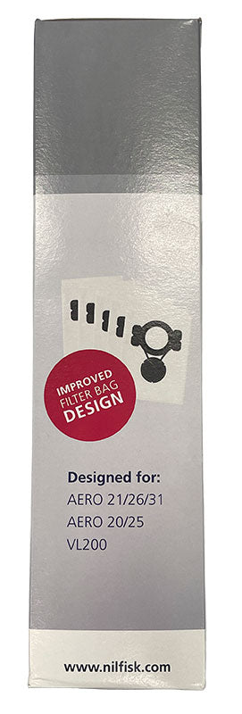 Nilfisk Aero Series and VL200 Vacuum Cleaner Bags - 5 pk (107419590)