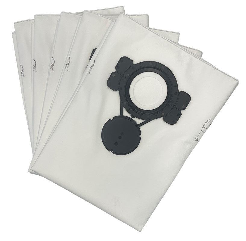 Nilfisk VL500-35, Alto Attix 40, Attix 50 Series Clean Room Fleece Vacuum Bags - 5pk (107419592)