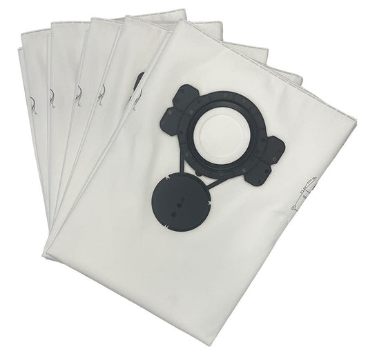 Nilfisk VL500-35, Alto Attix 40, Attix 50 Series Clean Room Fleece Vacuum Bags - 5pk (107419592)