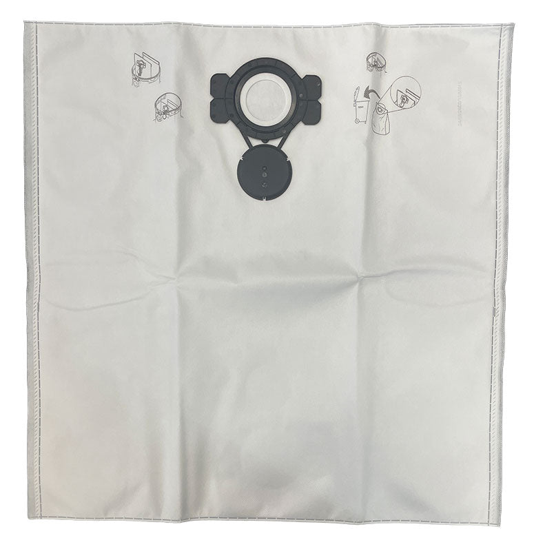 Nilfisk VL500-35, Alto Attix 40, Attix 50 Series Clean Room Fleece Vacuum Bags - 5pk (107419592)
