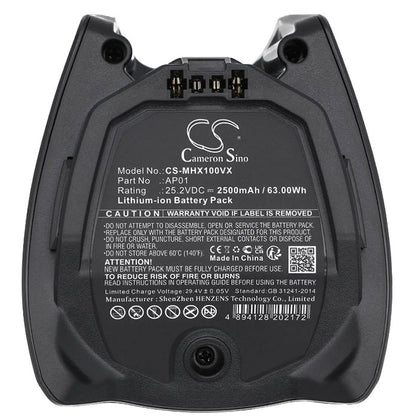 Miele HX1, HX2 Triflex Stickvac Replacement Lithium-Ion Battery (11384710)