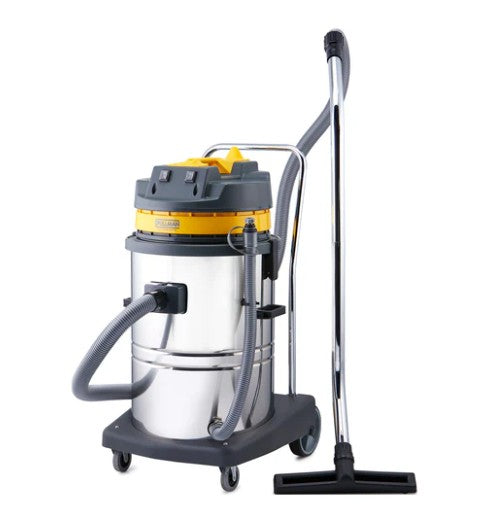 Pullman 60 Litre CB60SS Twin Motor Stainless Steel Wet and Dry Commercial Vacuum Cleaner (11500014)