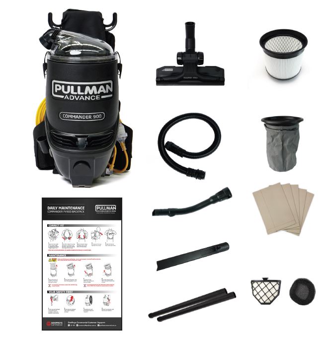 Pullman Advance Commander PV900 Backpack Vacuum Cleaner - 32mm version (11500228)