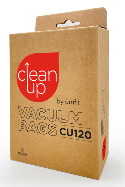 Clean Up CU120P Paper Dust Bags for various Vax Vacuum Cleaners (32440544)