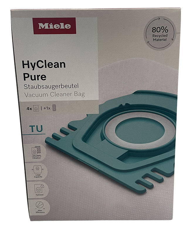 Miele TU HyClean Pure Synthetic Vacuum Cleaner Dust Bags - 4pk (12557060)