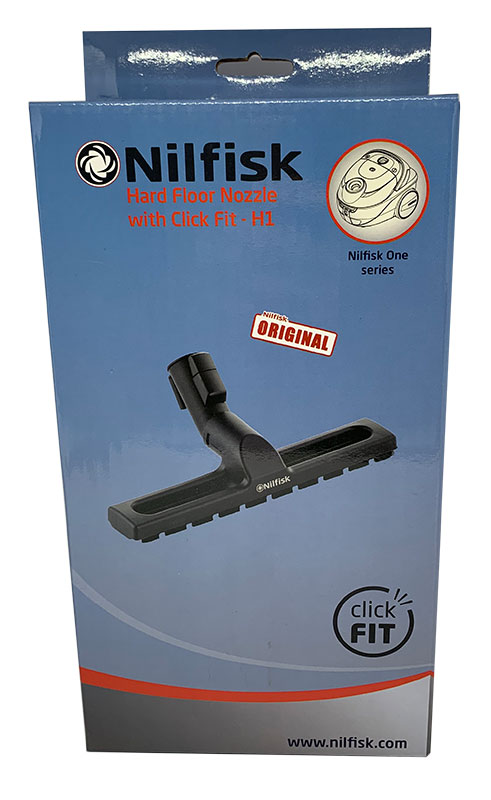Nilfisk Bravo and One Series Vacuum Hard Floor Nozzle with Click Fit (128350251) packaging
