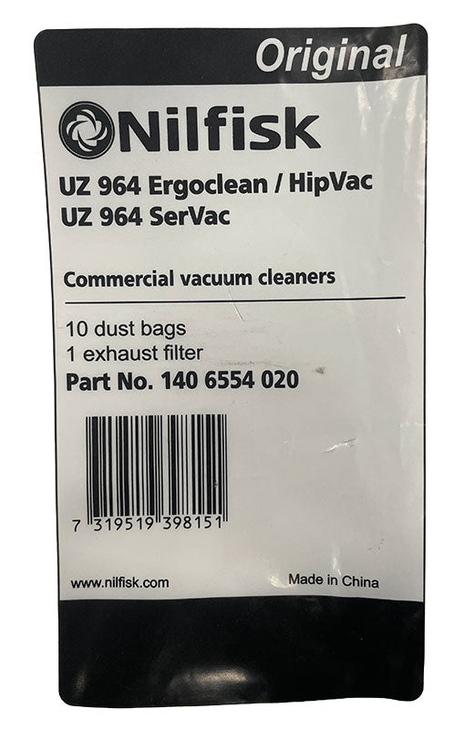 Nilfisk UZ964 Vacuum Cleaner Bags - 10 Pk (1406554020)