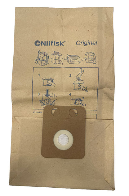 Nilfisk VP300, VP400, VP500 GD910, GD1000, GD1010, GD2000, HDS2000 Vacuum Cleaner Bags -10pk (1408618000)