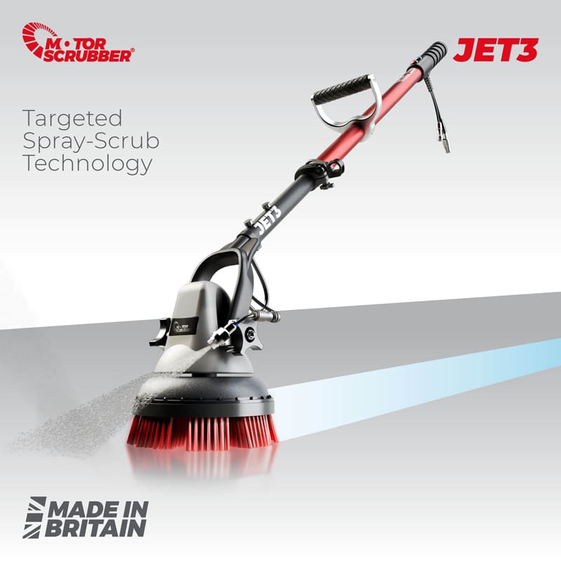 MotorScrubber JET3 Handheld Scrubber with Spray Scrub Technology Starter Kit (MSJET3)#