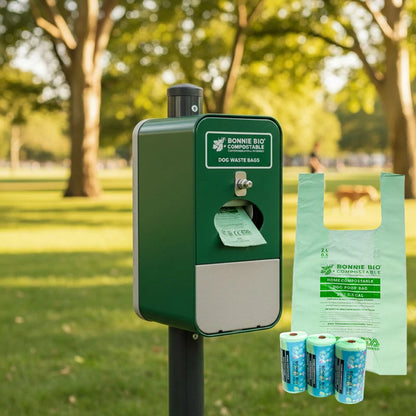 Bonnie Bio 2L Compostable COUNCIL Dog Poop & Multi-use T-Shirt Bags - Carton of 9 (BB-DOG-9)#