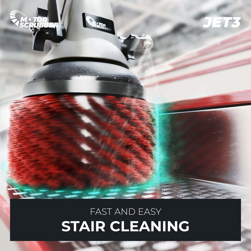 MotorScrubber JET3 Handheld Scrubber with Spray Scrub Technology Starter Kit (MSJET3)#