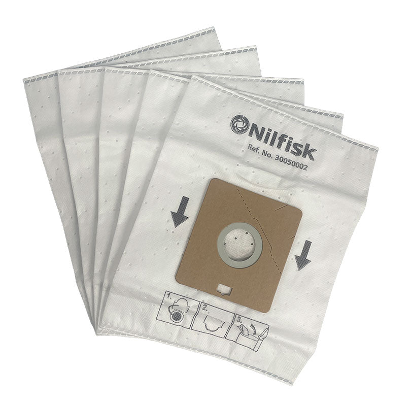 Nilfisk GM100 Sprint, Action, Bravo and Astral Series Vacuum Bags - 5 pk (30050002)