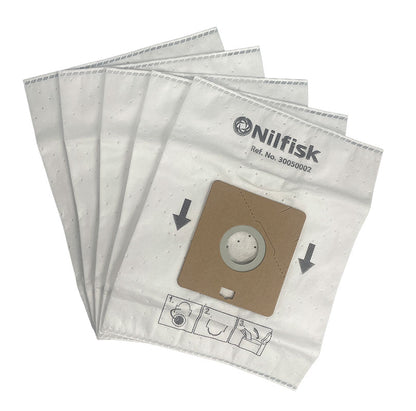 Nilfisk GM100 Sprint, Action, Bravo and Astral Series Vacuum Bags - 5 pk (30050002)