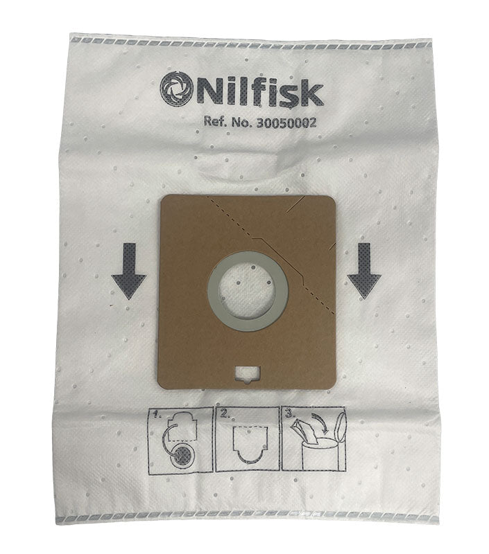 Nilfisk GM100 Sprint, Action, Bravo and Astral Series Vacuum Bags - 5 pk (30050002)