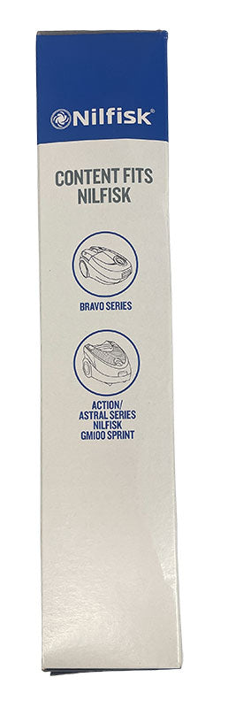 Nilfisk GM100 Sprint, Action, Bravo and Astral Series Vacuum Bags - 5 pk (30050002)