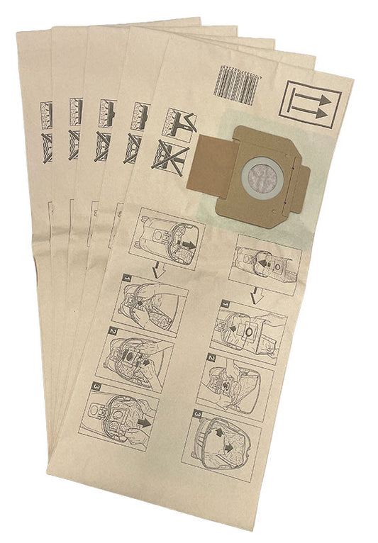 Nilfisk Alto Attix 350, 360, 8 Gallon & Alto Centix 60 Vacuum Bags - 5pk (302000449)