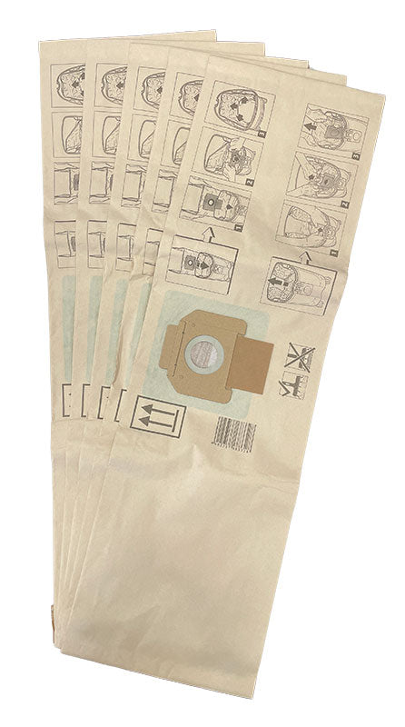 Nilfisk Attix 5 Series Paper Dust Bags - 5pk (302000527)