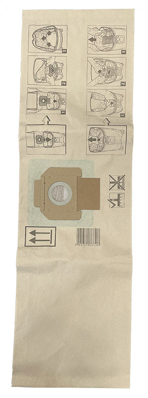 Nilfisk Attix 5 Series Paper Dust Bags - 5pk (302000527)