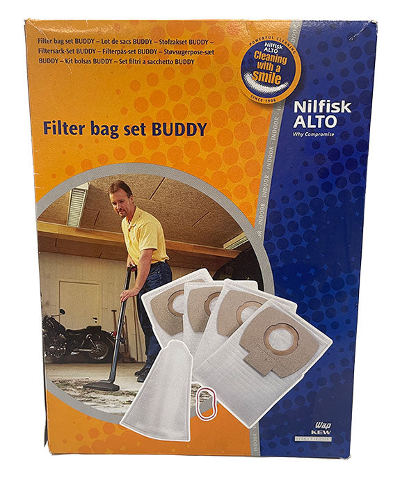 Nilfisk Buddy 15, Buddy 18 Synthetic Dust Bags - 4pk (302002403)