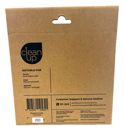 CleanUp Mop Pads for Optim Plus 3630, i-Vac Steamy Wonder and Hoover Steamy Wonder 3630 Steam Mops 2-Pack (31400158)