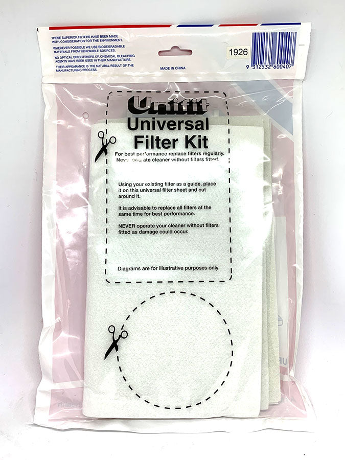 Unifit Universal Vacuum Cleaner Filter Kit (32200646)