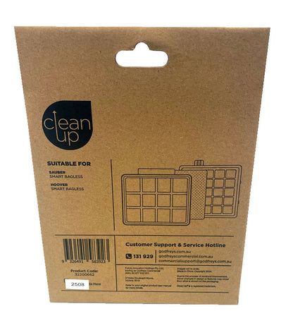 Hoover Smart Bagless 4012, T4012 and Sauber Smart Bagless Vacuum Cleaner HEPA Filter, Exhaust Air Filter and Inlet Foam Filter Set (32200662)