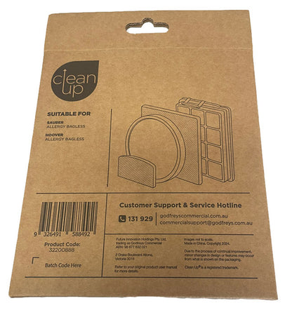 Sauber Allergy and Hoover Allergy 7011PH Bagless Vacuum Cleaner HEPA Filter Set (32200888)