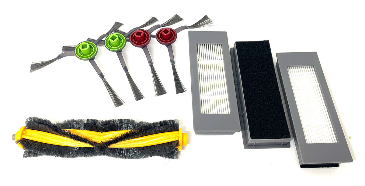 Ecovacs Deebot Ozmo 900 Robotic Vacuum Cleaner Side Brushes, Filters and Main Brush Set (32201644)