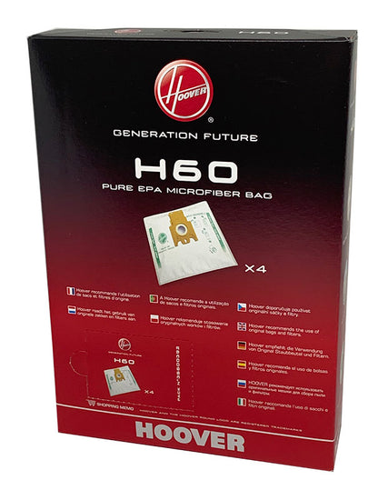 Hoover Pure EPA H60 Vacuum Cleaner Bags (32420294)