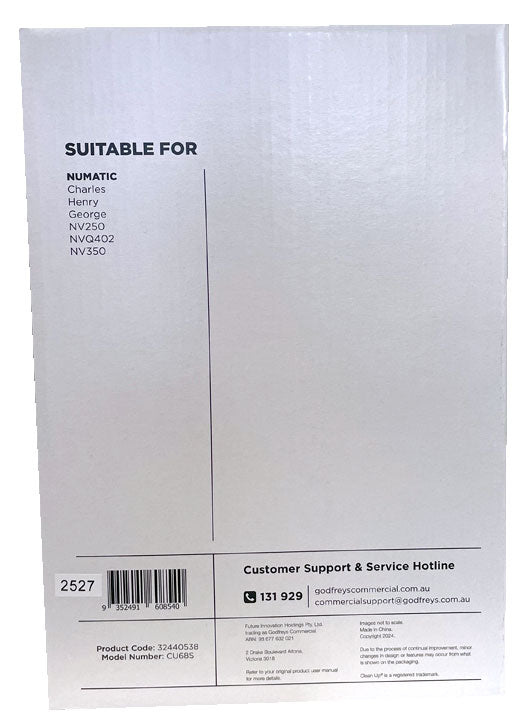 Clean Up CU68S Synthetic Vacuum Cleaner Dust Bags - 10pk (32440538)