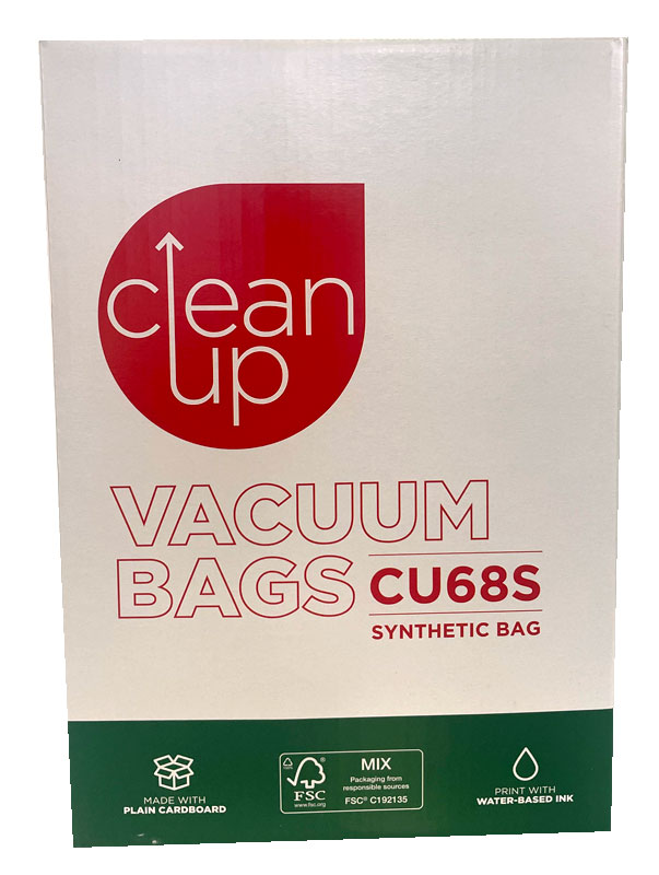 Clean Up CU68S Synthetic Vacuum Cleaner Dust Bags - 10pk (32440538)