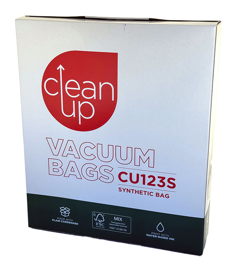 Clean Up CU123S Synthetic Dust Bags for Nilfisk GM200, GM300, GM400, King, Extreme Series Vacuum Cleaners (32440543)