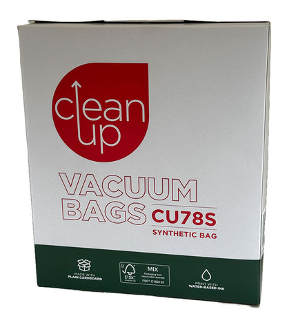 Clean Up CU78S Synthetic Vacuum Cleaner Dust Bags (32440545)