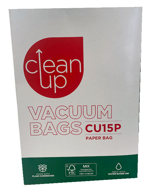 Clean Up CU15P Paper Vacuum Cleaner Bags (32440550)